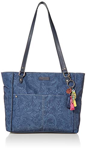 Sakroots Damen Women's Eco-Twill Metro Tote Umhängetasche, Indigo Spirit Desert von Sakroots