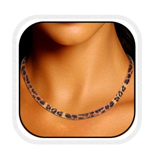 Sakytal Leopard Choker Halskette Vintage Halsketten Kette für Frauen von Sakytal