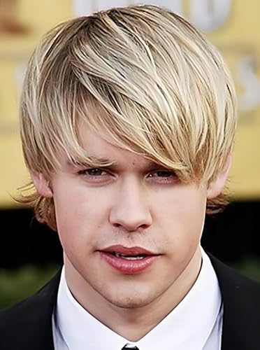 Salaibs Blond Kurz Perücken für Herren Gerade Täglich Natürliche Layered Cosplay Kostüm Party Haar Perücke von Salaibs