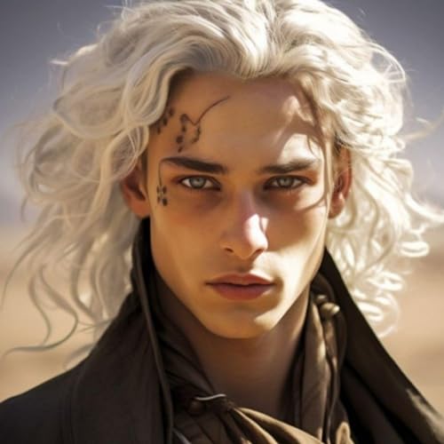 Salaibs Herren Weiß Lockige Kurze Perücke Anime Natürliche Fluffy Synthetische Cosplay Kostüm Haar Perücke Salaibs Herren Weiß Lockige Kurze Perücke Anime Natürliche Fluffy Synthetische Cosplay Kostüm Haar Perücke von Salaibs
