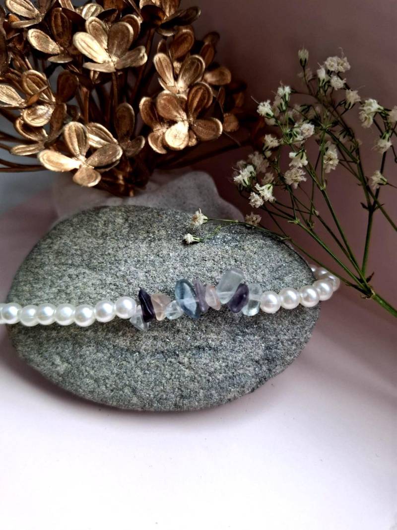 Fluorit Perlen Armband von Salaika