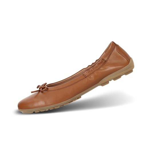 Salamander Damen Klassische Ballerinas, Frauen Flats,klassisch elegant,Ballerinen,Pumps,Halbschuhe,Sommerschuhe,Slipper,Cognac (6300),39 EU / 6 UK von Salamander