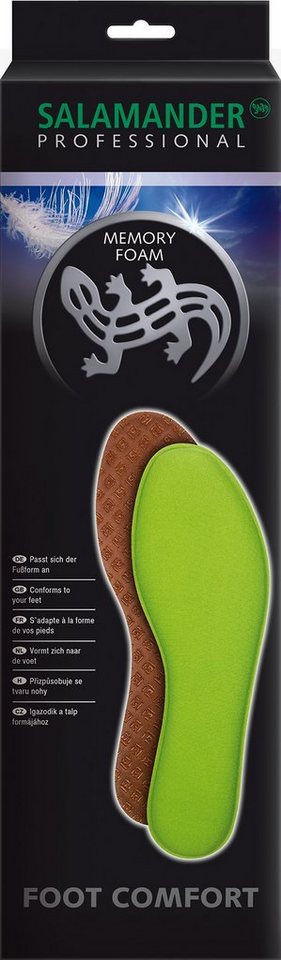 Salamander Einlegesohlen Memory Foam - die weiche Sohle die sich Ihrem Fuß anpasst von Salamander