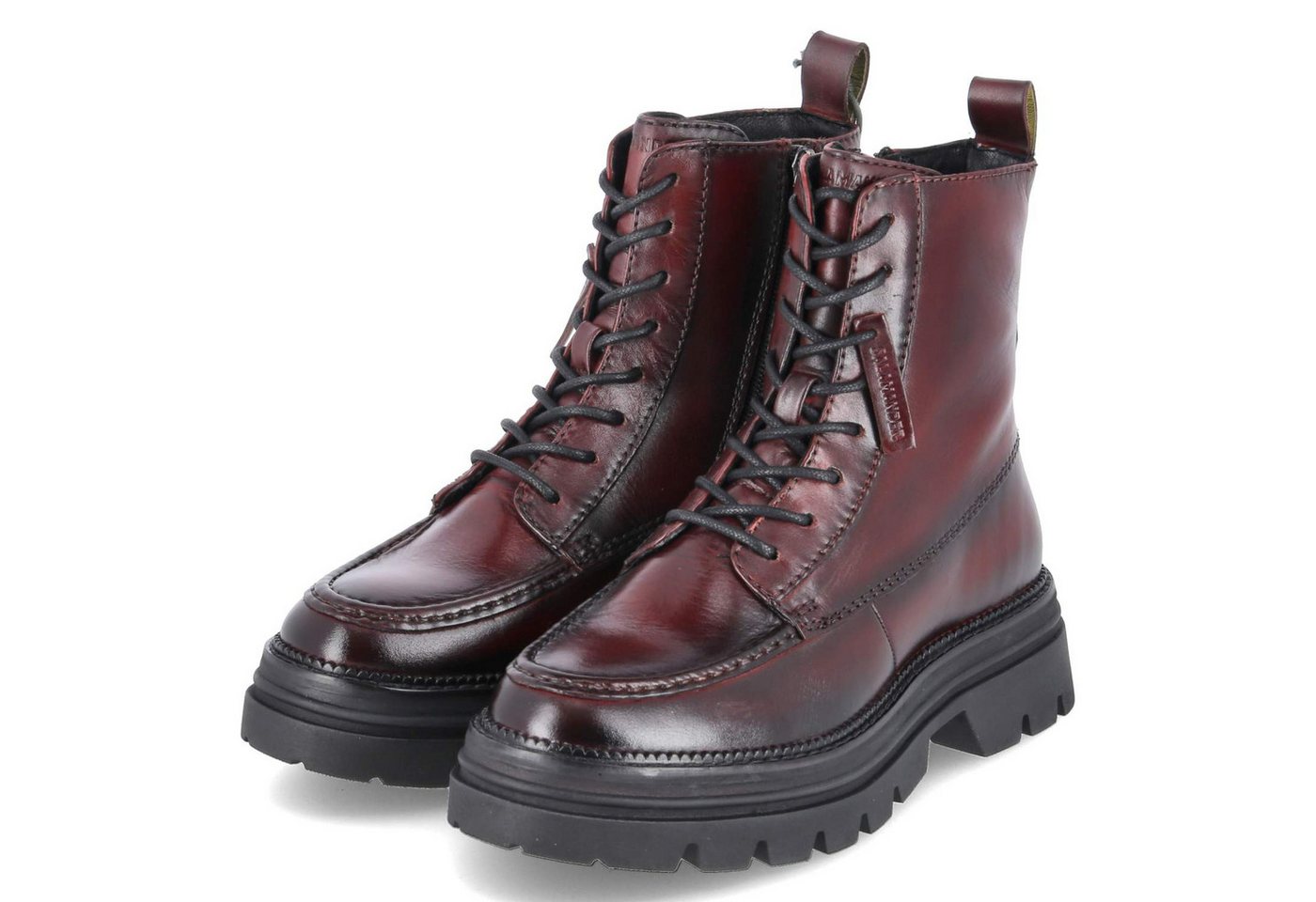 Salamander Salamander F31AUP331500-3500 Damen Glattleder bordeaux Schnürstiefel von Salamander