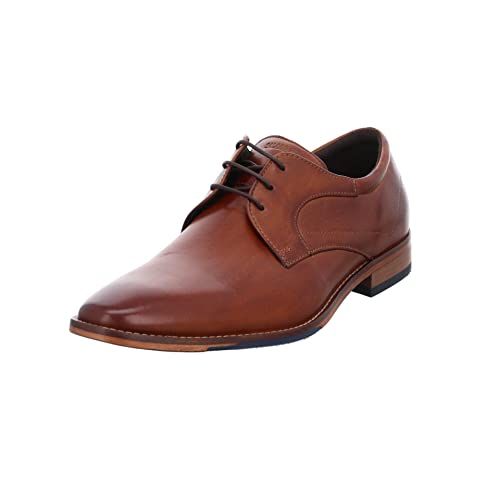 Salamander Herren Businessschuhe Adare Schnürschuh Glattleder Schnürhalbschuhe Büro Elegant Uni Cognac-braun antik-Leder Business-Schuh büro klassisch elegant von Salamander