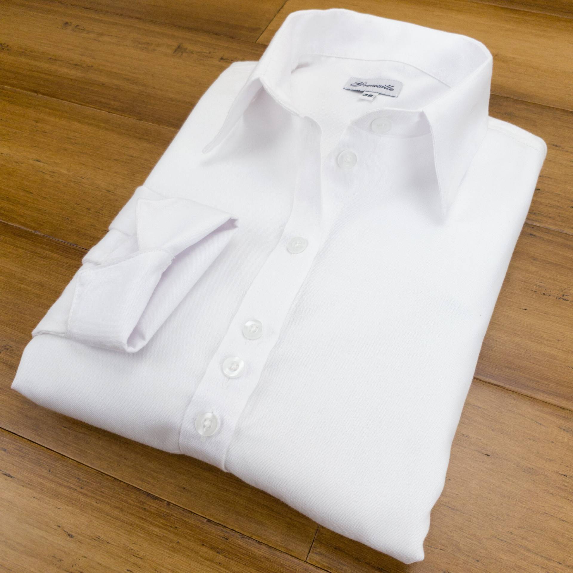Grenouille Damen Langarm Weiß Oxford Hemd | Signature Shirts Muttertag/Geburtstagsgeschenk von SalamanderShirts