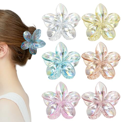 6 x Blumen-Haarklammern, rutschfeste Blumenklammern, starker Halt, hawaiianische Blumenklammern, Blumen-Haarspange für Damen und Mädchen, dickes, mittleres Haar, glatt, lockig, gewelltes Haar, 6 x Blumen-Haarklammern, rutschfeste Blumenklammern, starker Halt, hawaiianische Blumenklammern, Blumen-Haarspange für Damen und Mädchen, dickes, mittleres Haar, glatt, lockig, gewelltes Haar, von Saleependent