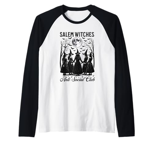 Salem Hexen Anti Social Club Lustig Gruselige Halloween Frauen Raglan Salem Hexen Anti Social Club Lustig Gruselige Halloween Frauen Raglan von Salem Witches Anti Social Club Halloween Witchcore