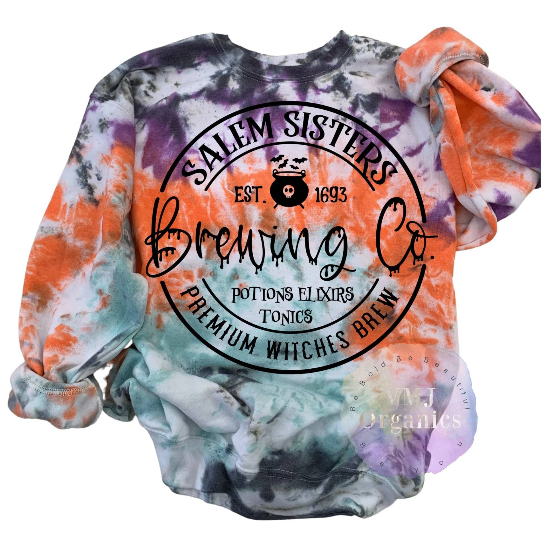 Herbst-Sweatshirt, Halloween-Sweatshirt, Frauen Halloween-Sweatshirt Frauen, Lustige Lila Und Schwarz Herbst-Sweatshirt, Halloween-Sweatshirt, Frauen Halloween-Sweatshirt Frauen, Lustige Lila Und Schwarz von SalemSistersTiedyeCo
