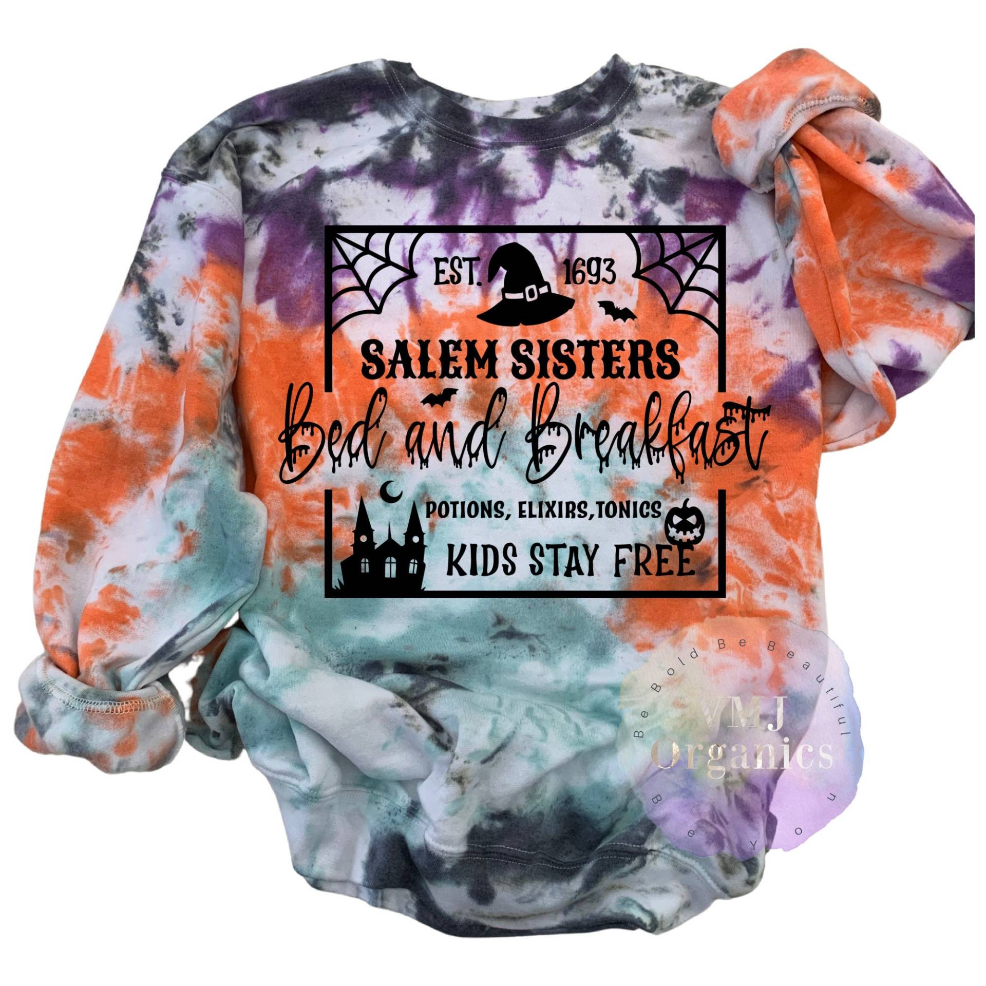 Herbst-Sweatshirt, Halloween-Sweatshirt, Frauen Salem Schwestern, Lustige Lila Und Schwarz Herbst-Sweatshirt, Halloween-Sweatshirt, Frauen Salem Schwestern, Lustige Lila Und Schwarz von SalemSistersTiedyeCo