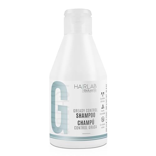 SALERM - Fettfreies Shampoo für Damen und Herren - Greasy Control Hair Lab - 300 ml - Kontrolliert überschüssiges Fett im Haar - Reinigt Haar und Kopfhaut - Seborregulatorisches Shampoo - Parabenfrei von Salerm