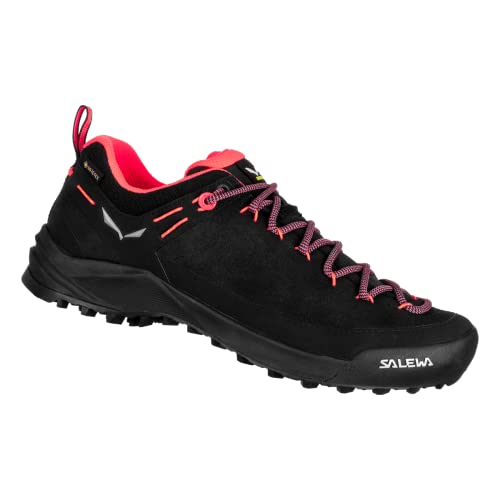 Salewa Damen Wildfire Leather GTX W Wanderschuhe, Black Fluo Coral, 40 EU von Salewa