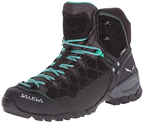 Salewa WS Alp Trainer Mid Gore-TEX Damen Trekking- & Wanderstiefel, Schwarz (Black Out/Agata), 36.5 EU von Salewa