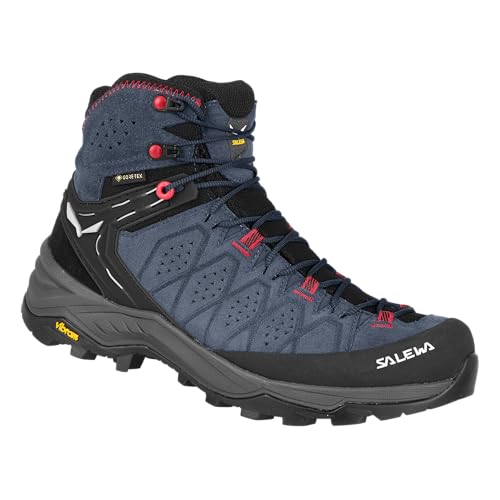 SALEWA WS ALP Trainer 2 Mid GTX, Damenstiefel, Java Blue/Fluo Coral, 42 EU, Java Blue Fluo Coral, 42 EU von Salewa