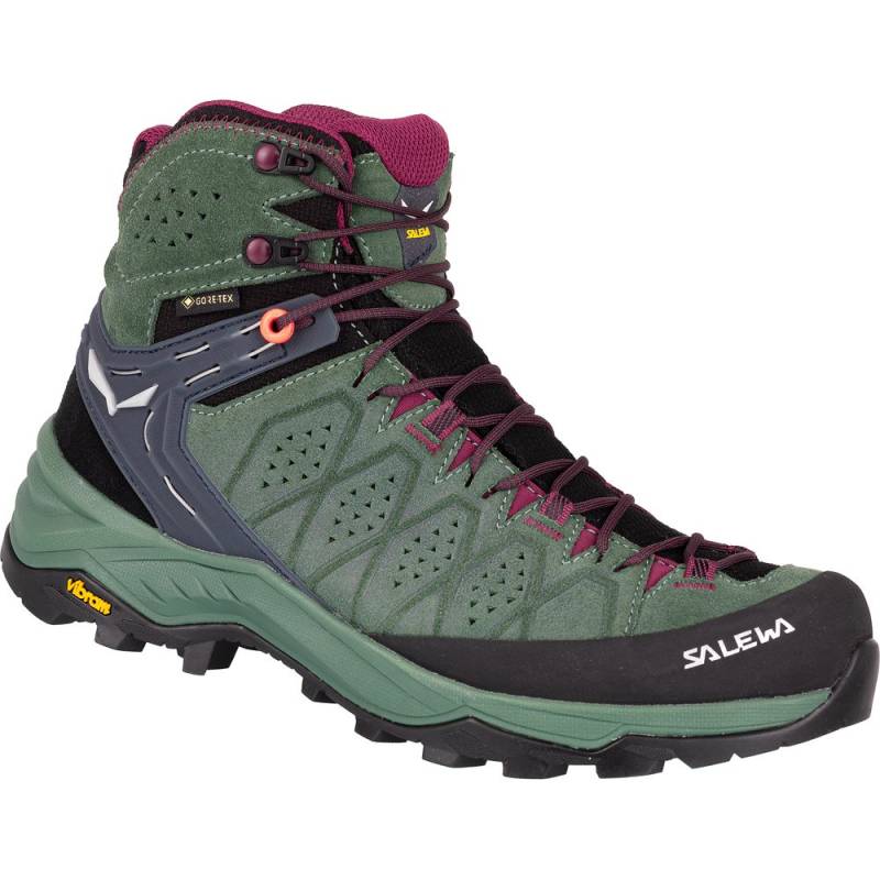 Salewa Alp Trainer 2 Mid GTX Boot Damen duck green/rhododendon Trekkingschuh UK 7 von Salewa