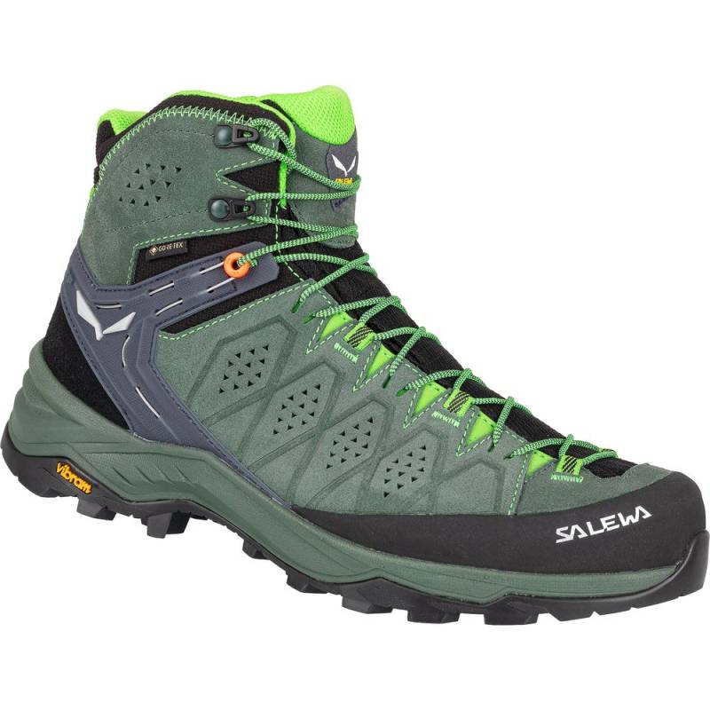 Salewa Alp Trainer 2 Mid GTX Boot Herren Trekkingschuh raw green/pale frog UK 10,5 von Salewa