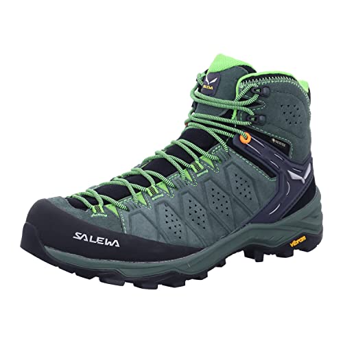 Salewa Alp Trainer 2 Mid GTX Wanderstiefel für Herren, Roher grün/heller Frosch, 44.5 EU von Salewa