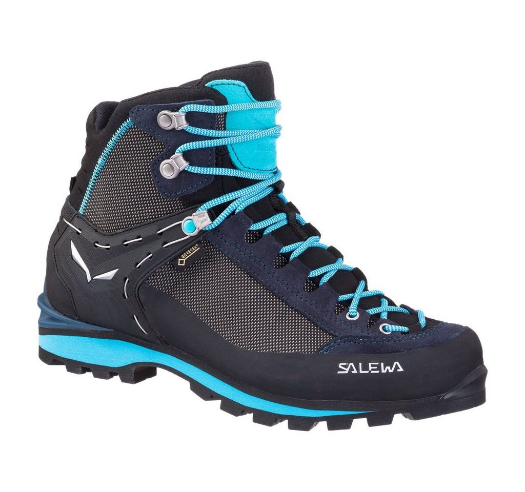 Salewa Crow GTX (Berg-Trekking, Veloursleder, wasserdicht) navyblau Damen Wanderschuh von Salewa