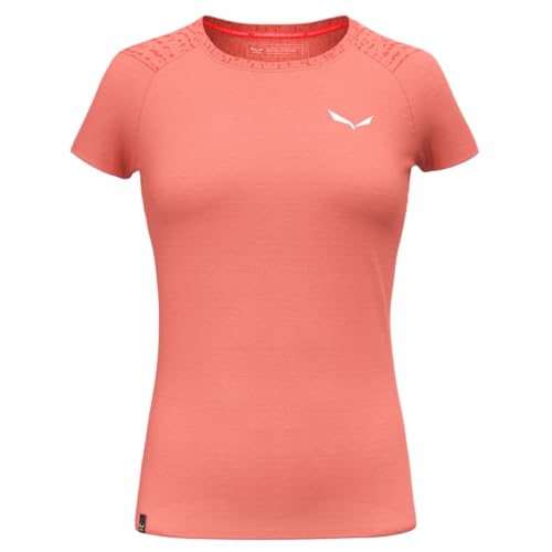 Salewa Damen Pure Salamander Am W T-Shirt. Tshirt, Lantana Pink Melange, 36 von Salewa