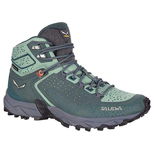 Salewa WS Alpenrose 2 Mid Gore-TEX Damen Trekking- & Wanderstiefel, Blau (Atlantic Deep/Feld Green), 43 EU von Salewa