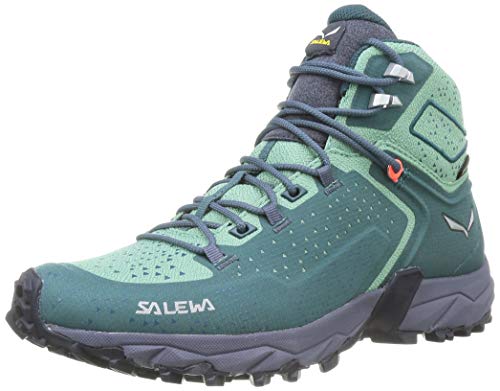 Salewa WS Alpenrose 2 Mid Gore-TEX Damen Trekking- & Wanderstiefel, Blau (Atlantic Deep/Feld Green), 36.5 EU von Salewa