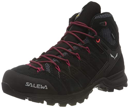 Salewa Damen WS Alp Mate Mid WP Trekking- & Wanderstiefel, Black Out/Virtual Pink, 36 EU von Salewa