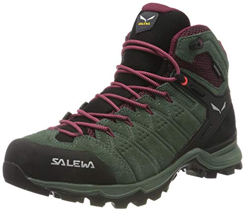 Salewa Damen WS Alp Mate Mid WP Trekking-& Wanderstiefel, Duck Green/Rhododendon, 36 EU von Salewa