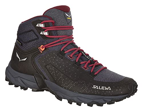 Salewa WS Alpenrose 2 Mid Gore-TEX Damen Trekking- & Wanderstiefel, Grau (Asphalt/Tawny Port), 36.5 EU von Salewa