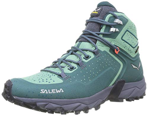 Salewa WS Alpenrose 2 Mid Gore-TEX Damen Trekking- & Wanderstiefel, Blau (Atlantic Deep/Feld Green), 36 EU von Salewa