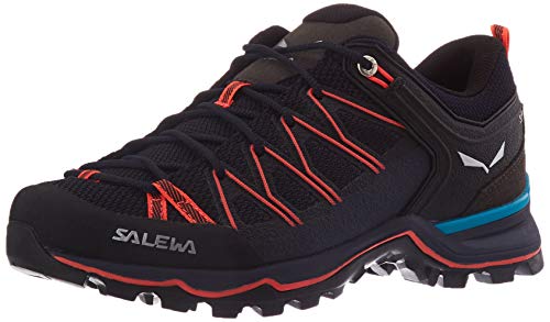 Salewa WS Mountain Trainer Lite Damen Trekking- & Wanderstiefel, Blau (Premium Navy/Fluo Coral), 36 EU von Salewa