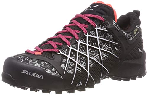 Salewa WS Wildfire Gore-TEX Damen Trekking- & Wanderhalbschuhe, Schwarz (Black/White), 36 EU von Salewa