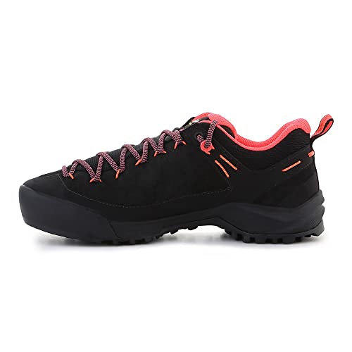 Salewa WS Wildfire Leather, Basket Femme, Multicolore Black Fluo Corail, 41 EU von Salewa