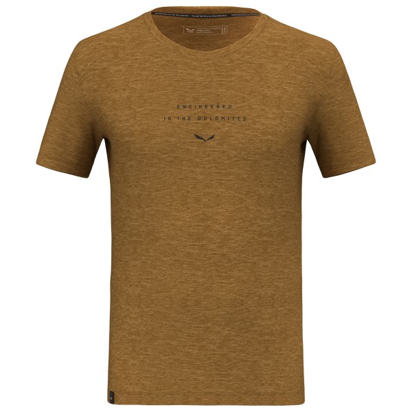 Salewa - Eagle EITD Alpine Merino T-Shirt - Merinoshirt Gr 50 braun von Salewa