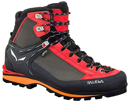 Salewa MS Crow Gore-TEX Herren Trekking- & Wanderstiefel, Schwarz (Black/Papavero), 43 EU von Salewa