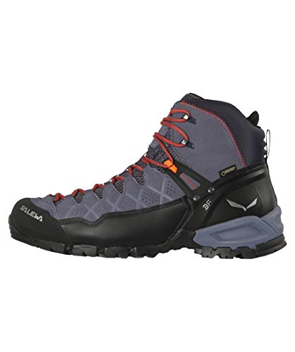 Salewa MS Alp Trainer Mid Gore-TEX Herren Trekking- & Wanderstiefel, Blau (Ombre Blue/Fluo Orange), 40.5 EU von Salewa