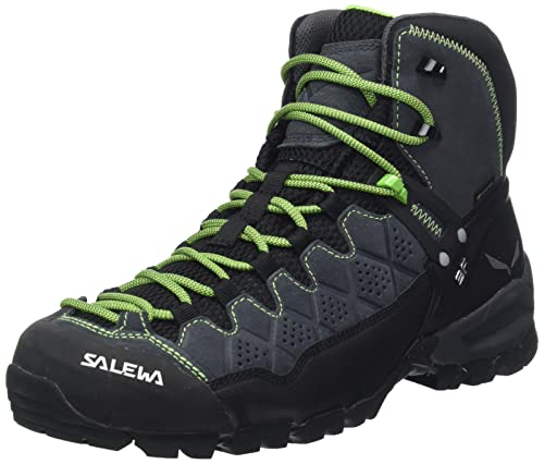 Salewa MS Alp Trainer Mid Gore-TEX Herren Trekking- & Wanderstiefel, Onyx/Pale Frog, 40.5 EU von Salewa