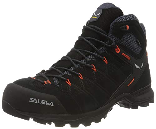 Salewa Herren MS Alp Mate Mid WP Trekking- & Wanderstiefel, Black Out/Fluo Orange, 41 EU von Salewa