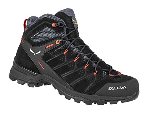 Salewa Herren MS Alp Mate Mid WP Trekking- & Wanderstiefel, Black Out/Fluo Orange, 44 EU von Salewa