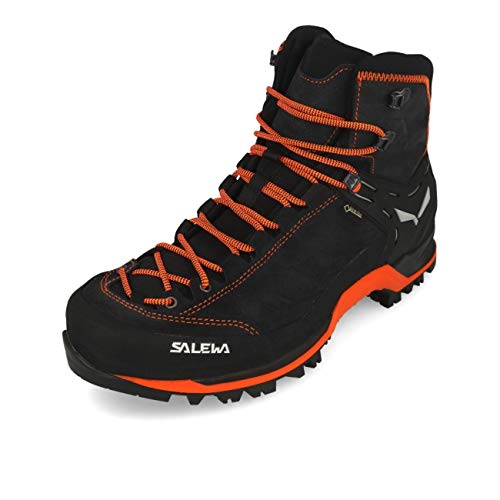 Salewa MS Mountain Trainer Mid Gore-TEX Herren Trekking- & Wanderstiefel, Grau (Asphalt/Fluo Orange), 40.5 EU von Salewa