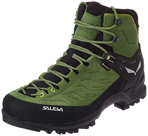 Salewa MS Mountain Trainer Mid Gore-TEX Herren Trekking- & Wanderstiefel, Blau (Myrtle/Fluo Green), 40.5 EU von Salewa