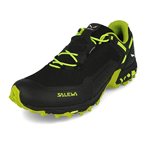 Salewa MS Speed Beat Gore-TEX Herren Traillaufschuhe, Schwarz (Black Out/Fluo Yellow), 42 EU von Salewa