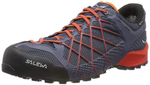 Salewa MS Wildfire Gore-TEX Herren Trekking- & Wanderhalbschuhe, Blau (Ombre Blue/Fluo Orange), 42 EU von Salewa