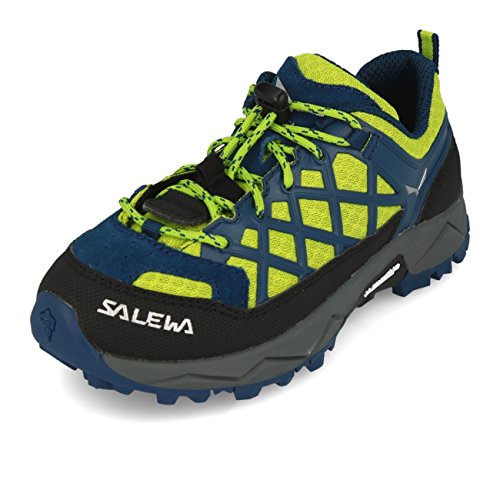 Salewa JR Wildfire, Zapatos de Senderismo para Unisex niños, Azul (Poseidon/Cactus), 37 EU von Salewa