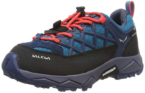 Salewa JR Wildfire Waterproof Zapatos de Senderismo, Caneel Bay/Fluo Coral, 27 EU von Salewa