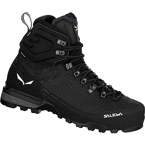 Salewa M Ortles Edge Mid GTX Boot Schwarz - Gore-Tex Robuster wasserdichter Herren Gore-Tex Alpinschuh, Größe EU 42 - von Salewa