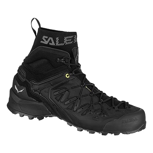 Salewa M Wildfire Edge Mid GTX Schwarz - Gore-Tex Wasserdichter technischer Herren Gore-Tex Bergsportschuh, Größe EU von Salewa