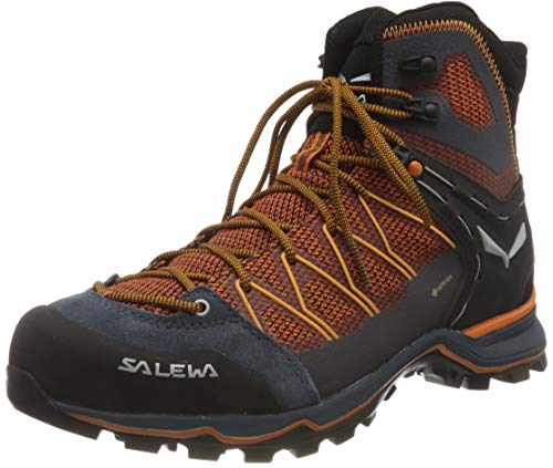 Salewa MS Mountain Trainer Lite Mid Gore-TEX Herren Trekking- & Wanderstiefel, Schwarz (Black Out/Carrot), 44 EU von Salewa