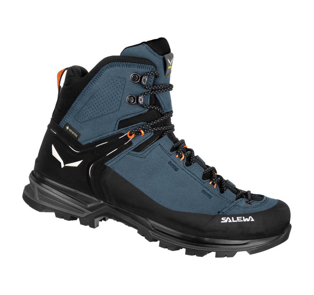 Salewa MTN Trainer 2 Mid GTX (Alpine, Veloursleder, wasserdicht) blau Herren Wanderschuh von Salewa