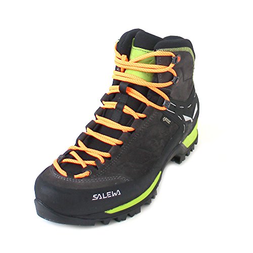 Salewa MS Mountain Trainer Mid Gore-TEX Herren Trekking- & Wanderstiefel, Schwarz (Black/Sulphur Spring), 42.5 EU von Salewa
