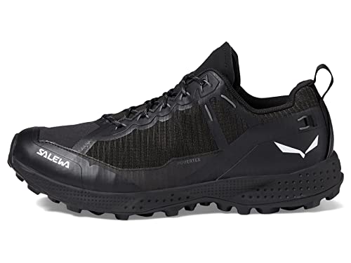 Salewa M Pedroc Powertex Shoe Schwarz - Robuster Leichter Herren Trail Running Schuh, Größe EU 45 - Farbe Black - Black von Salewa